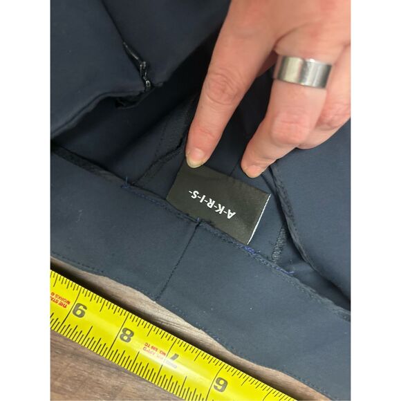AKRIS PUNTO NAVY Pull-On Stretch Dress Pants, Sz 8, MSRP $595 - Picture 6 of 9
